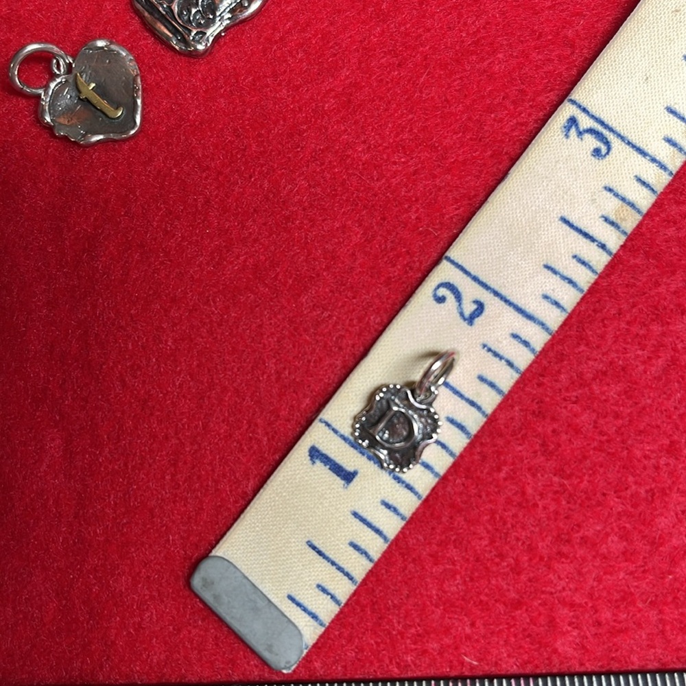 Waxing Poetic Sterling Charm “D” - Picture 3 of 3